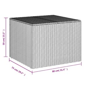 vidaXL Dynbox grå 291L konstrotting - Bild 11