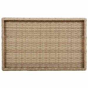 vidaXL Hopfällbart brickbord beige 65x40x75 cm konstrotting - Bild 8