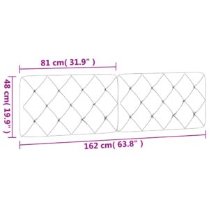 vidaXL Dyna till huvudgavel svart 160 cm sammet - Bild 10