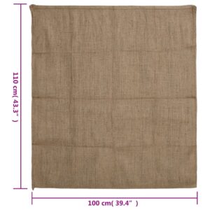 vidaXL Jutesäckar 10 st 100x110 cm 100% jute 340 gsm - Bild 7