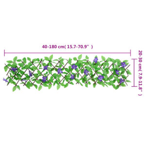vidaXL Konstväxt murgröna spaljé expanderbar 5 st grön 180x20 cm - Bild 7