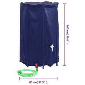 vidaXL Vattentank med kran vikbar 500 L PVC - Bild 9