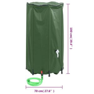 vidaXL Vattentank med kran vikbar 380 L PVC - Bild 9