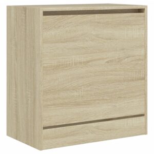 vidaXL Skohylla sonoma-ek 60x34x63,5 cm konstruerat trä - Bild 4