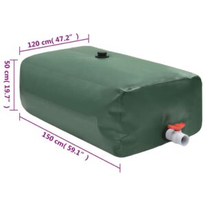 vidaXL Vattentank med kran vikbar 1000 L PVC - Bild 7