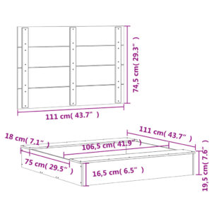 vidaXL Sandlåda med Lock 111x111x19,5 cm massivt douglasträ - Bild 10