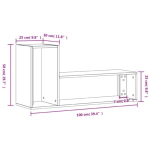 vidaXL Tv-skåp 2 st svart 100x30x50 cm konstruerat trä - Bild 12