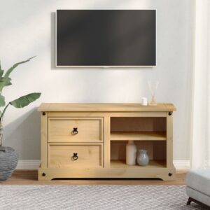 vidaXL Tv-bänk Corona 100x40x52 cm massiv furu - Bild 3