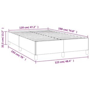 vidaXL Sängram vit 120x190 cm konstläder - Bild 9