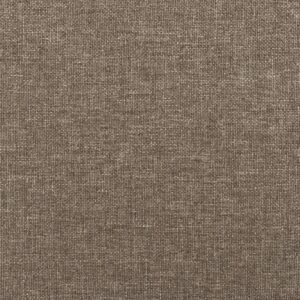 vidaXL Sängram med huvudgavel taupe 120x190 cm tyg - Bild 10