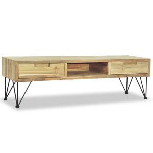 vidaXL TV-bänk 120x35x35 cm massiv teak - Bild 5