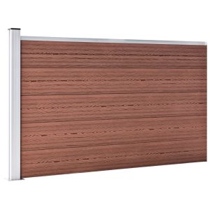 vidaXL Staketpanel WPC 175x105 cm brun - Bild 2