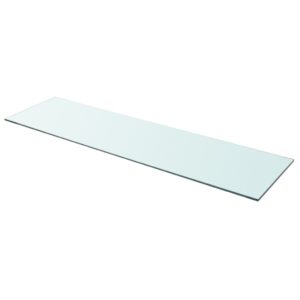 vidaXL Hyllplan 2 st glas genomskinlig 110x30 cm - Bild 2