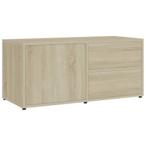 vidaXL Tv-bänk sonoma-ek 80x34x36 cm konstruerat trä - Bild 2