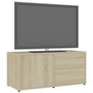 vidaXL Tv-bänk sonoma-ek 80x34x36 cm konstruerat trä - Bild 4