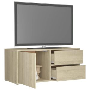 vidaXL Tv-bänk sonoma-ek 80x34x36 cm konstruerat trä - Bild 5