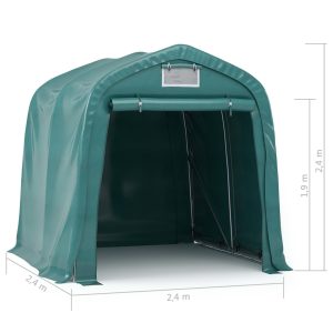 vidaXL Garagetält PVC 2,4x2,4 m grön - Bild 11