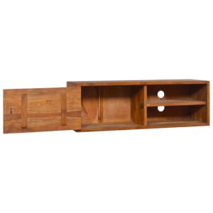 vidaXL Väggmonterad TV-bänk 180x30x30 cm massiv teak - Bild 3