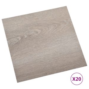 vidaXL Självhäftande golvplankor 20 st PVC 1,86 m² taupe - Bild 2