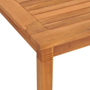 vidaXL Trädgårdsbord 85x85x75 cm massiv teak - Bild 5