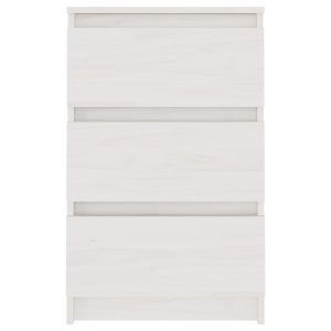 vidaXL Sängbord 2 st vit 40x29,5x64 cm massiv furu - Bild 5