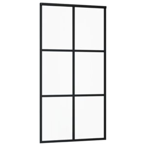 vidaXL Skjutdörr med beslagset ESG glas och aluminium 102x205 cm - Bild 4