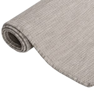 vidaXL Utomhusmatta plattvävd 140x200 cm taupe - Bild 3