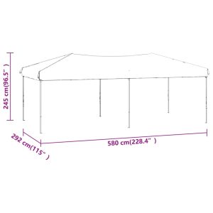 vidaXL Hopfällbart partytält blå 3x6 m - Bild 9