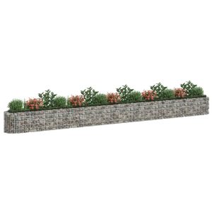 vidaXL Planteringsgabion galvaniserat järn 610x50x50 cm - Bild 3