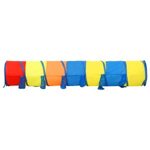 vidaXL Lektunnel med 250 bollar flerfärgad 245 cm polyester - Bild 6