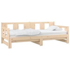 vidaXL Bäddsoffa massiv furu 2x(90x200) cm - Bild 3