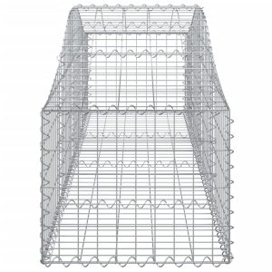 vidaXL Gabioner bågformade 15 st 200x50x40/60 cm galvaniserat järn - Bild 5