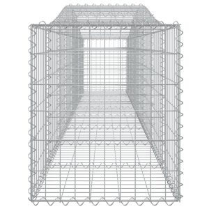 vidaXL Gabioner bågformade 5 st 400x50x60/80 cm galvaniserat järn - Bild 5