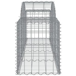 vidaXL Gabioner bågformade 12 st 200x50x60/80 cm galvaniserat järn - Bild 5