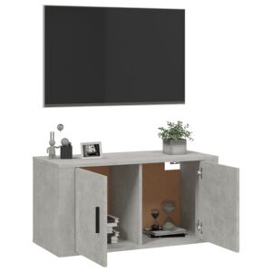 vidaXL Väggmonterat tv-bänk betonggrå 80x34,5x40 cm - Bild 5