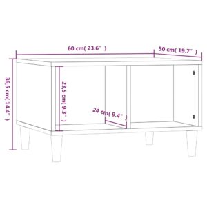 vidaXL Soffbord betonggrå 60x50x36,5 cm konstruerat trä - Bild 8