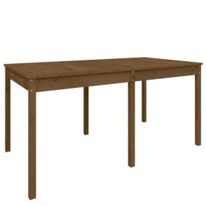 vidaXL Trädgårdsbord honungsbrun 159,5x82,5x76 cm massiv furu - Bild 2