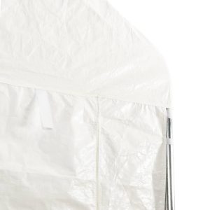 vidaXL Paviljong med tak vit 15,61x2,28x2,69 m polyeten - Bild 5