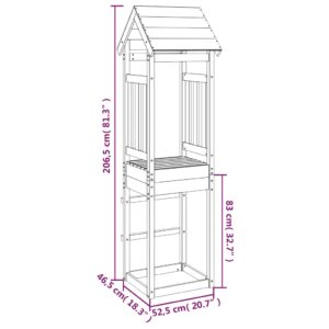 vidaXL Lektorn 52,5x46,5x206,5 cm massivt douglasträ - Bild 8