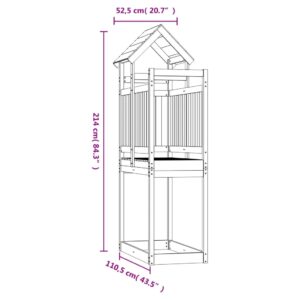 vidaXL Lektorn 52,5x110,5x214 cm massivt douglasträ - Bild 8