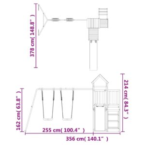 vidaXL Lekplats massiv furu - Bild 11