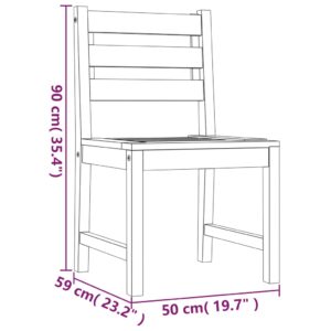 vidaXL Trädgårdsstolar 4 st massiv teak - Bild 8