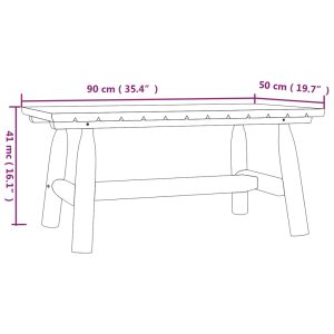 vidaXL Loungegrupp 4 delar massivt granträ - Bild 9