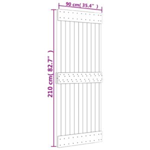 vidaXL Dörr NARVIK 90x210 cm massiv furu - Bild 9