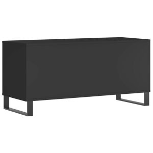 vidaXL Stereobänk svart 100x38x48 cm konstruerat trä - Bild 6