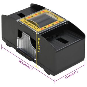 vidaXL Automatisk kortblandare svart 2 kortlekar - Bild 10