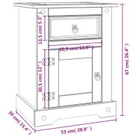 vidaXL Nattduksbord mexikansk Coronastil furu 53x39x66 cm - Bild 9