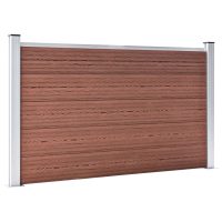 vidaXL Staketpanel WPC 526x106 cm brun - Bild 2