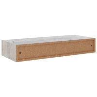 vidaXL Vägglådor betonggrå 2 st 60x23,5x10 cm MDF - Bild 7