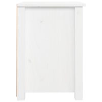 vidaXL Sängbord 2 st vit 40x35x49 cm massiv furu - Bild 8